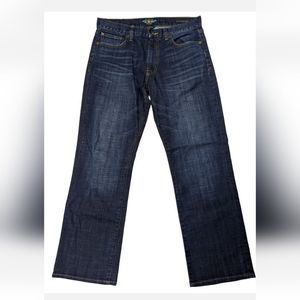 Lucky Brand 361 Vintage Straight Leg Jeans Blue Denim Dark Wash Men's 33x32